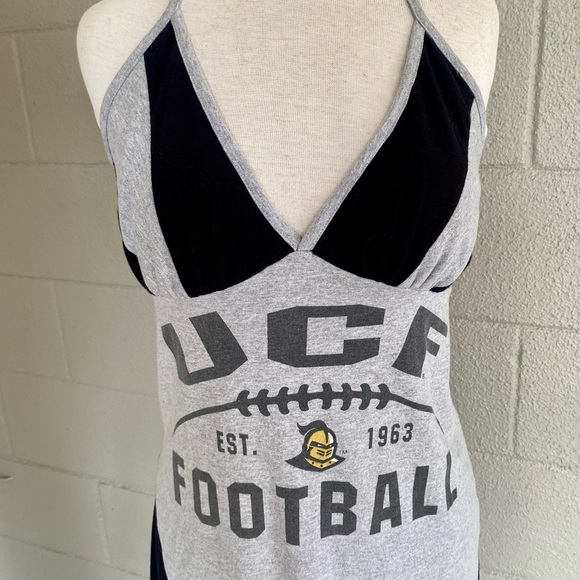 UCF Univ of Central FL Knights Halter Top Game Day Dress Upcycled T-Shirts Sz M - Picture 6 of 7